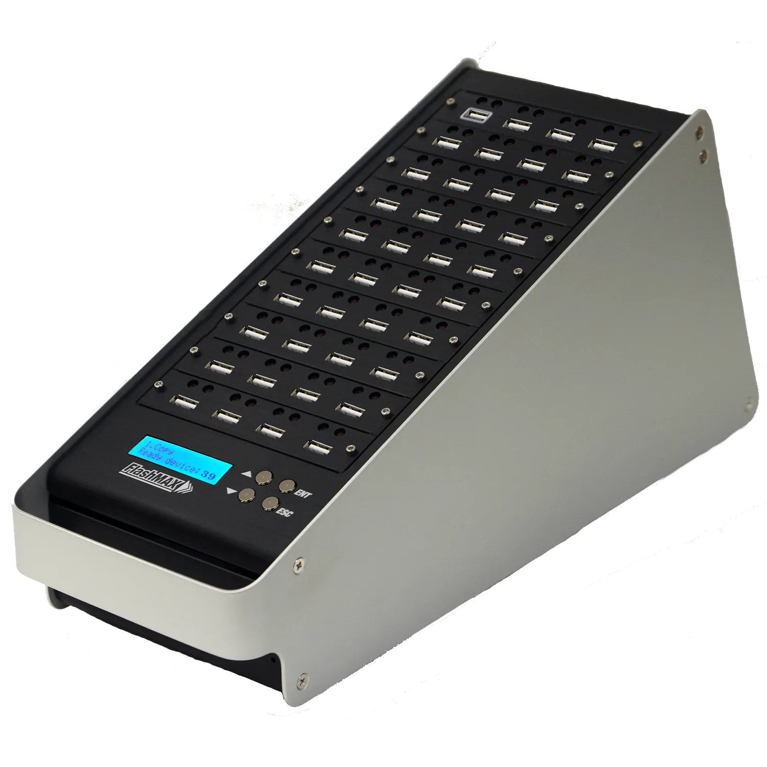 1 to 39 FlashMax USB Duplicator - Standalone Flash Memory Mass Storage Class Copier & DoD Compliant Eraser