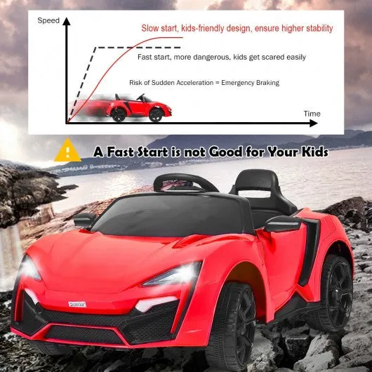 12V 2.4G RC Electric Vehicle with Lights-Red