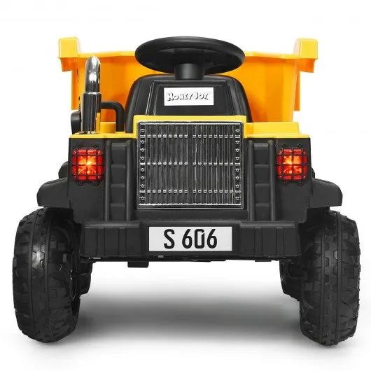 12V Battery Kids Ride On Dump Truck  with Electric Bucket