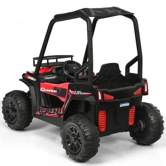 12V Kids RC Electric Ride On Off-Road UTV Truck with MP3 and Light-Red