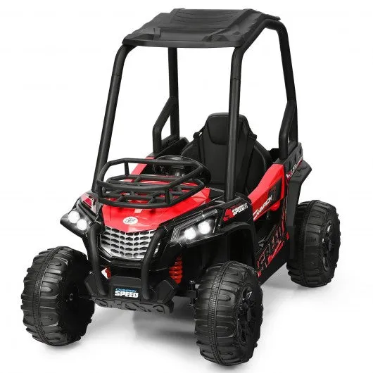 12V Kids RC Electric Ride On Off-Road UTV Truck with MP3 and Light-Red