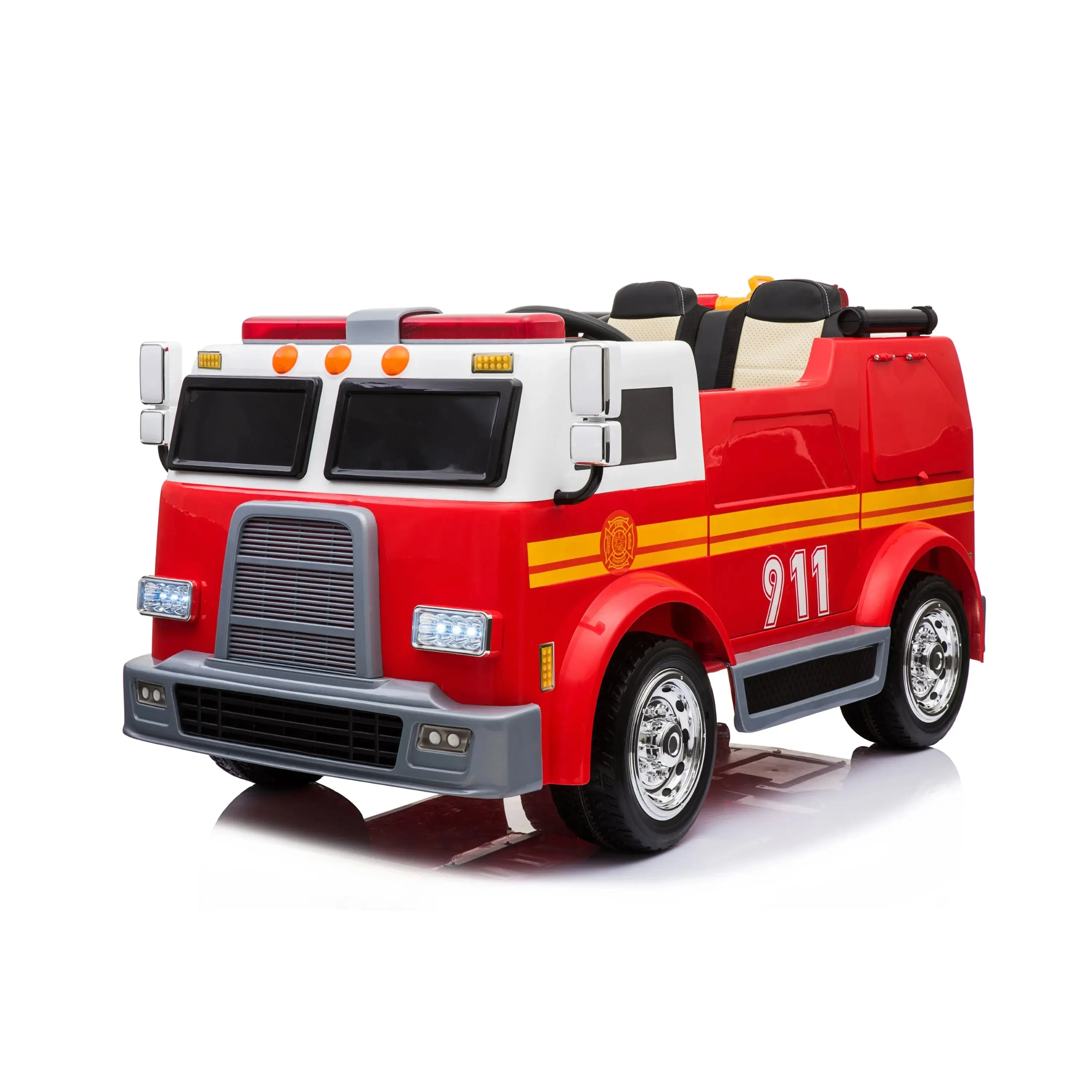 24V Freddo Fire Truck 2-Seater Ride on