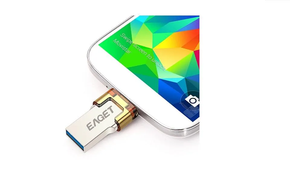 64GB Metal Phone PC USB Storage Drive OTG Memory USB Stick