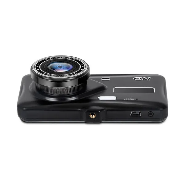 A6T 4-Inch 170° Wide Angle Full HD 1080P Car DVR Dual Lens Dash Cam Rear View Camera Video Recorder with Touch Screen