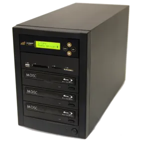 Acumen Disc 1 to 2 Blu-Ray Multimedia Backup Duplicator - Flash Media (CF / SD / USB / MMS) to Multiple Discs (BD/DVD) Copier Tower System (AD02-MMBD)