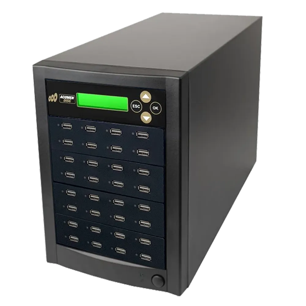 Acumen Disc 1 to 31 USB Drive Duplicator - Multiple Flash Memory Copier / SSD / External Hard Drive Clone (Up to 35mbps) & Sanitizer (DoD Compliant) - AD31-USB