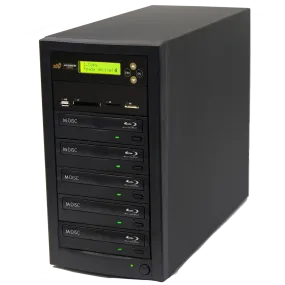 Acumen Disc 1 to 4 Blu-Ray Multimedia Backup Duplicator - Flash Media (CF / SD / USB / MMS) to Multiple Discs (BD/DVD) Copier Tower System (AD04-MMBD)