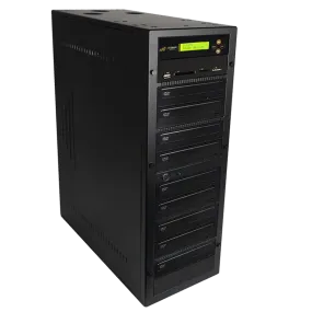 Acumen Disc 1 to 8 DVD Multimedia Backup Duplicator - Flash Media (CF / SD / USB / MMS) to Multiple Discs (DVD/CD) Copier Tower System (AD08-MM)