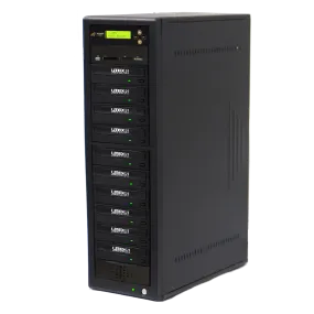 Acumen Disc 1 to 9 DVD Multimedia Backup Duplicator - Flash Media (CF / SD / USB / MMS) to Multiple Discs (DVD/CD) Copier Tower System (AD09-MM)