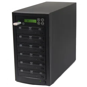 Acumen Disc USB to 5 Disc Duplicator - Flash Media / Disc to Multiple Discs (DVD/CD) Copier Tower System (AD05-USATA)