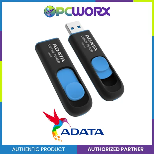 Adata AUV128-64G 64GB USB 3.1 Flash drive Black/Blue