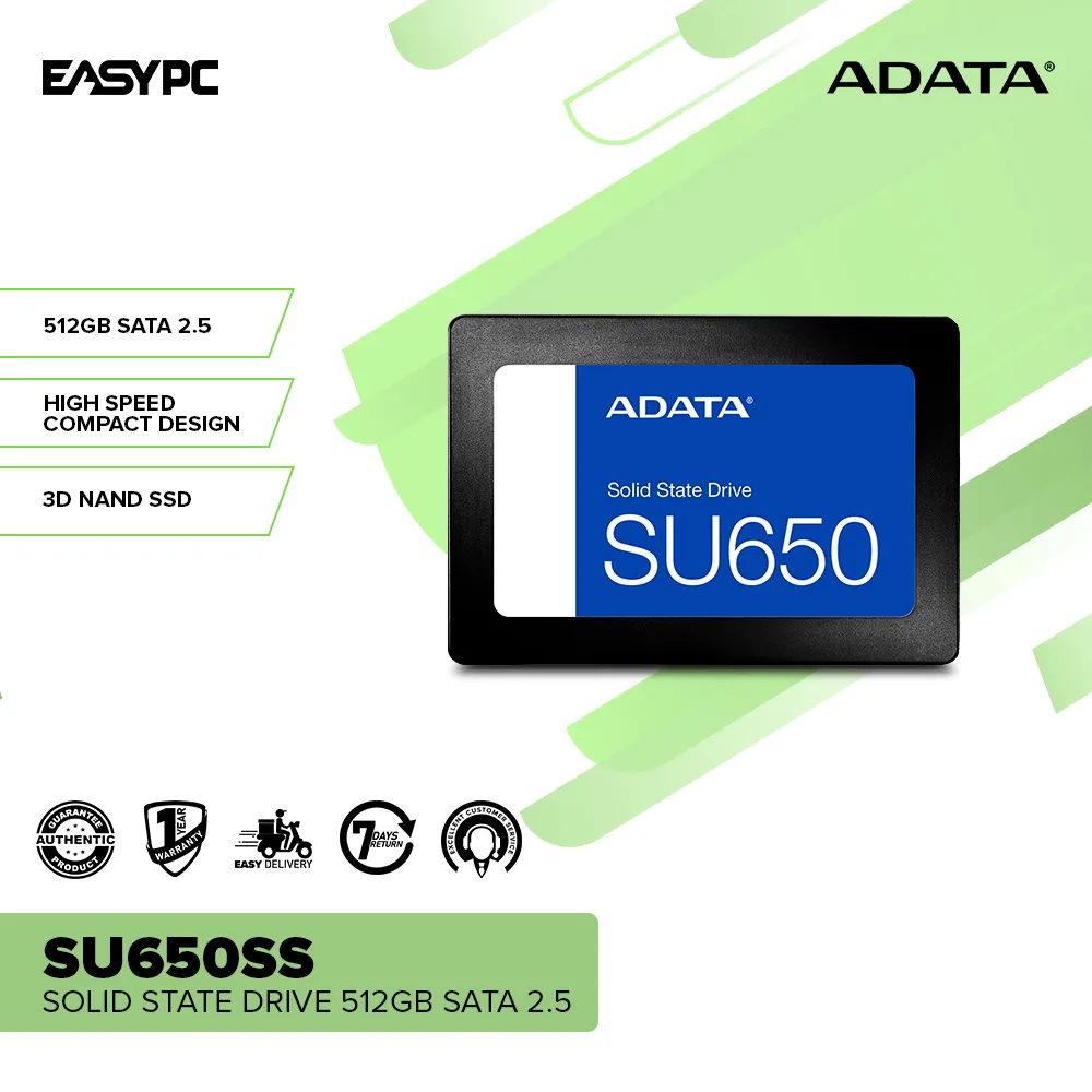 Adata SU650 Solid State Drive 512GB SATA 2.5