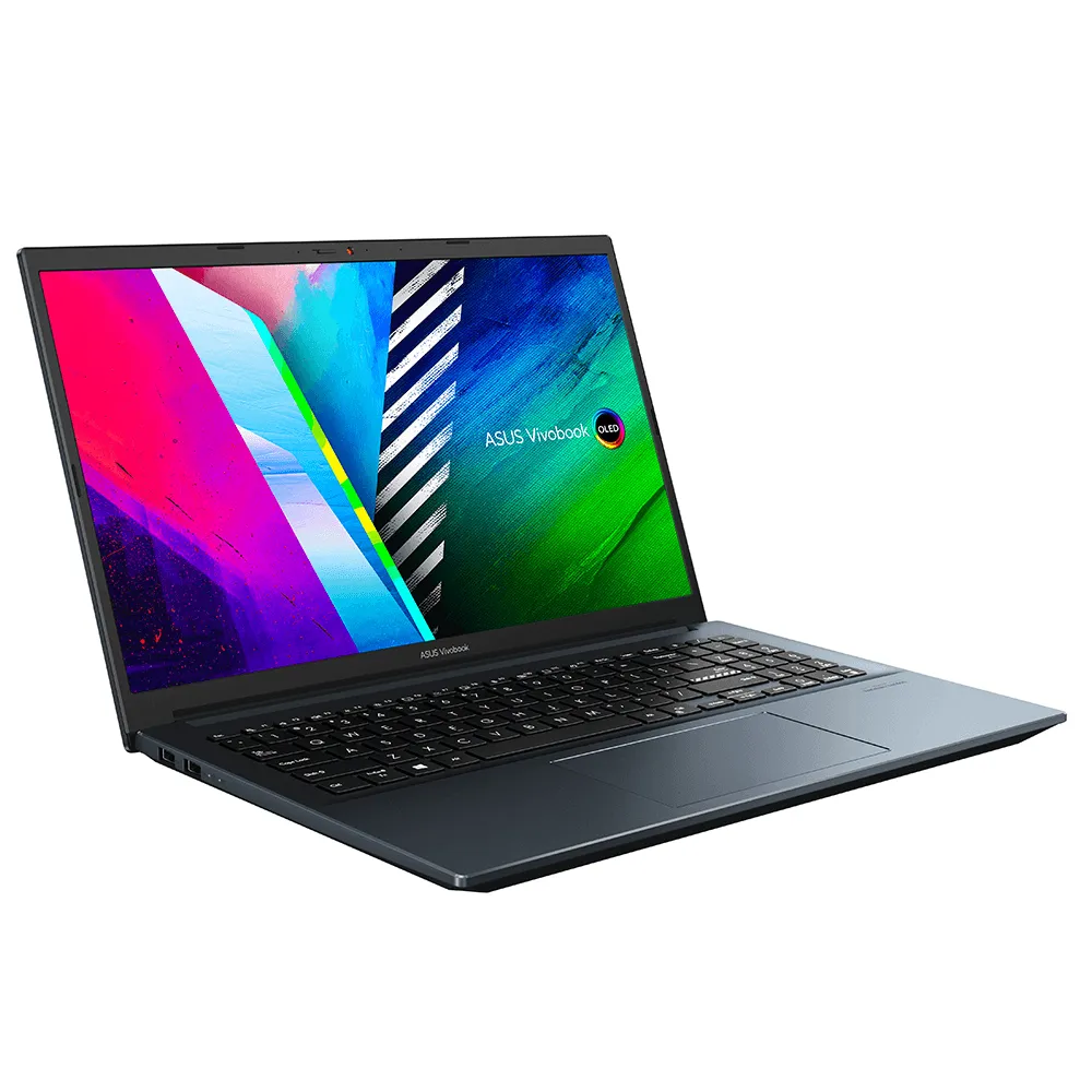 Asus VivoBook Pro 15 D3500QC-OLED007W Laptop (AMD Ryzen 7-5800H - 16GB Ram - M.2 NVMe 512GB - Nvidia RTX 3050 4GB - 15.6 Inch OLED FHD - Win11) - Quiet Blue