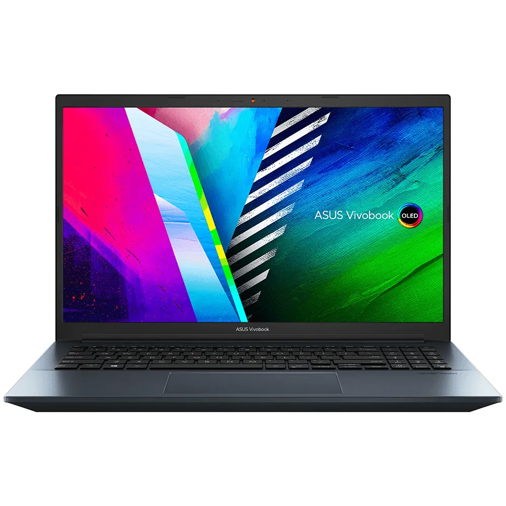 Asus VivoBook Pro 15 D3500QC-OLED007W Laptop (AMD Ryzen 7-5800H - 16GB Ram - M.2 NVMe 512GB - Nvidia RTX 3050 4GB - 15.6 Inch OLED FHD - Win11) - Quiet Blue