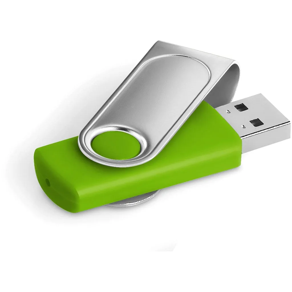 Axis Dome Flash Drive - 16GB - Lime