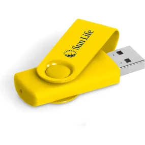 Axis Gyro Flash Drive - 16GB - Yellow