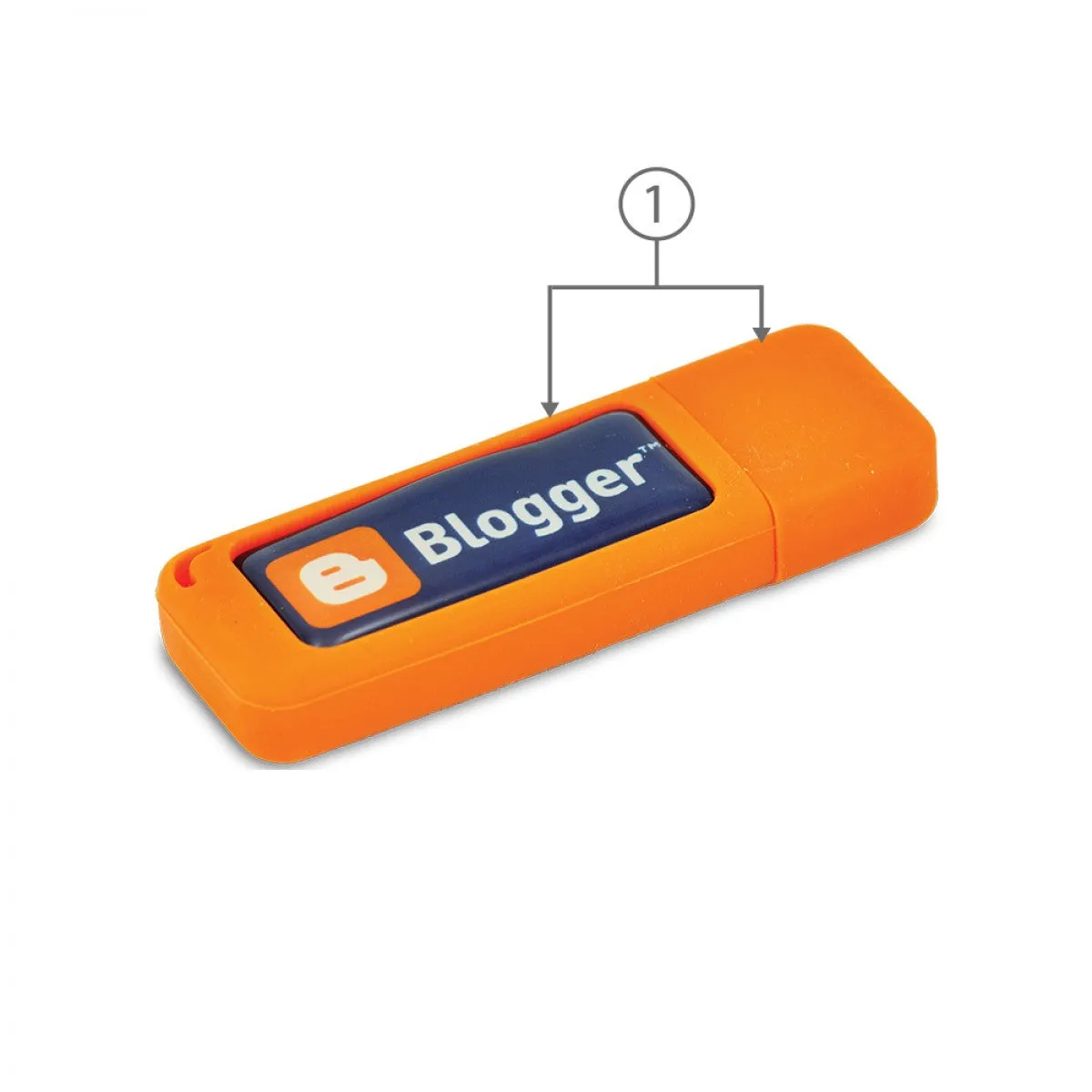 BND33 GUM, SILICONE USB MEMORY FLASH DRIVE/Thumb Drive