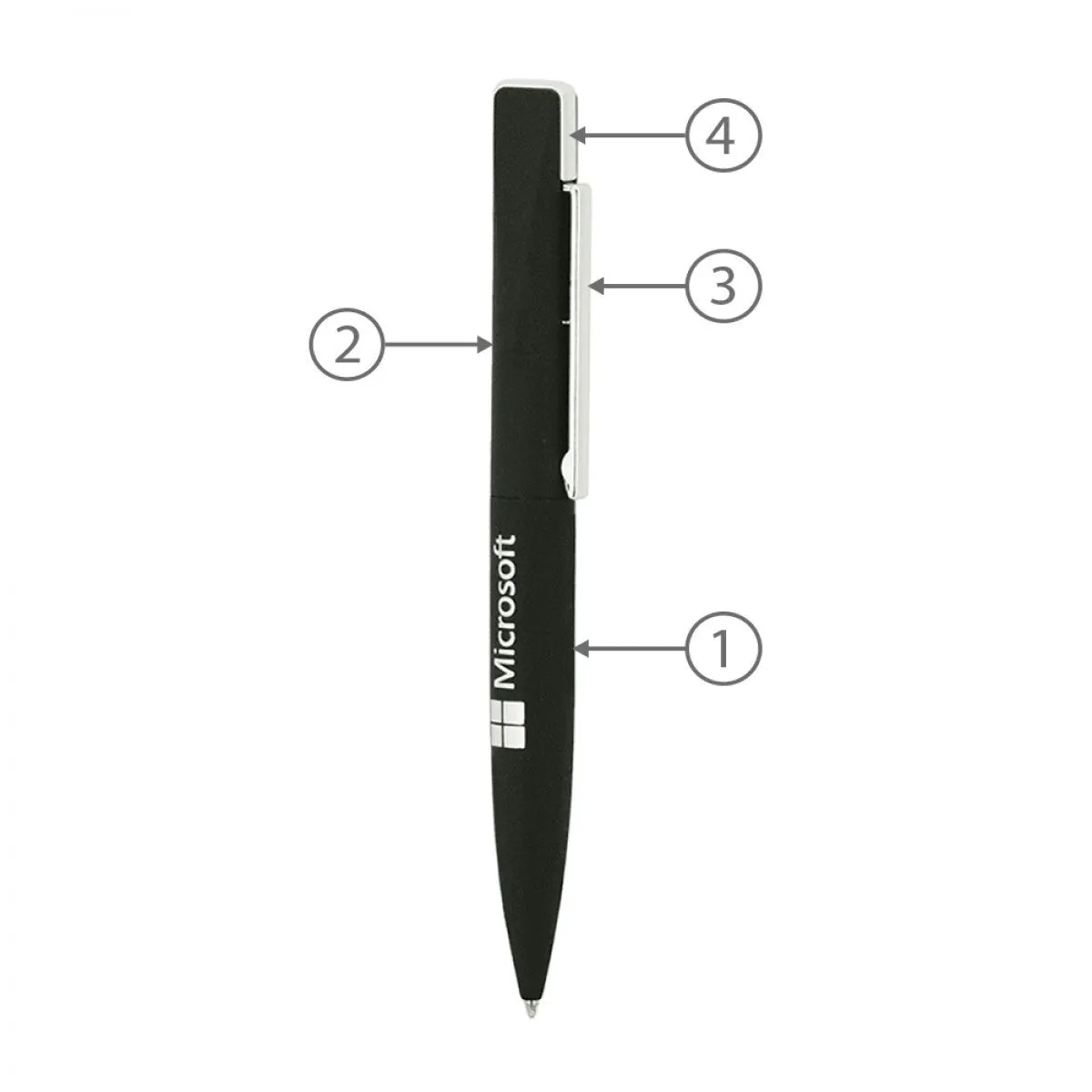 BND39 UNO 2IN1 METAL USB MEMORY & BALLPEN