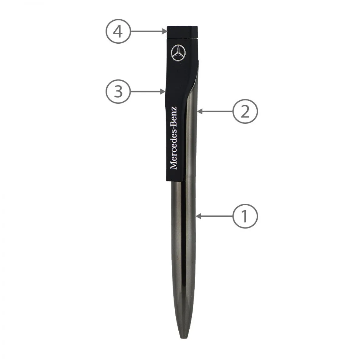 BND52 WAVE 2IN1 METAL USB MEMORY & BALLPEN