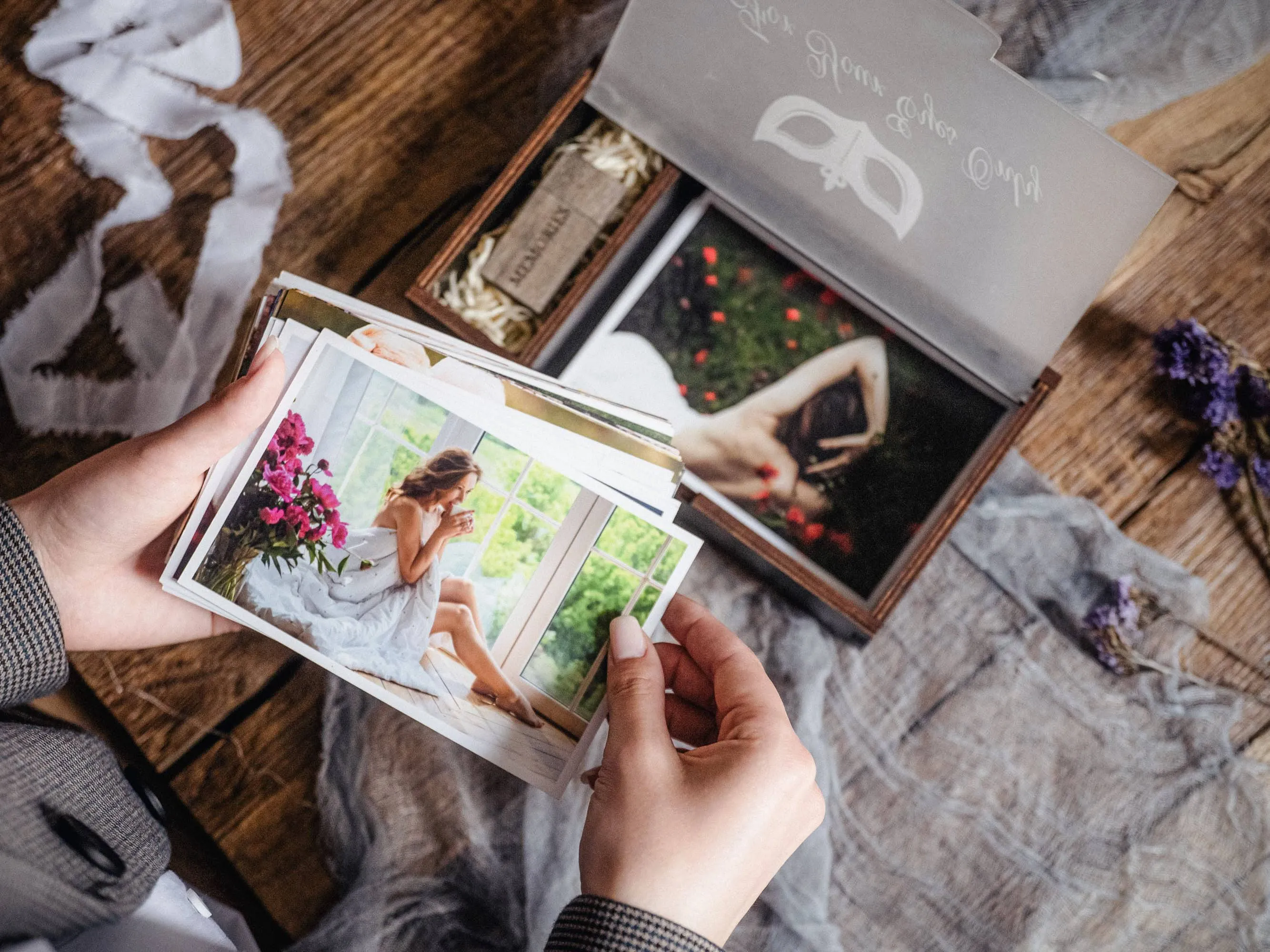 Boudoir Photo Box - "For Your Eyes Only" Engraved Keepsake