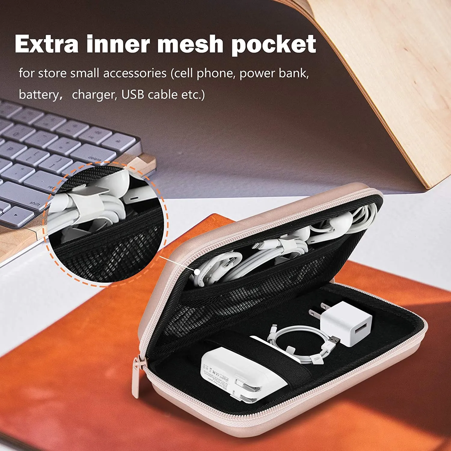 (CASE ONLY) Carrying Case for MacBook Air / Pro Power Adapter | ProCase