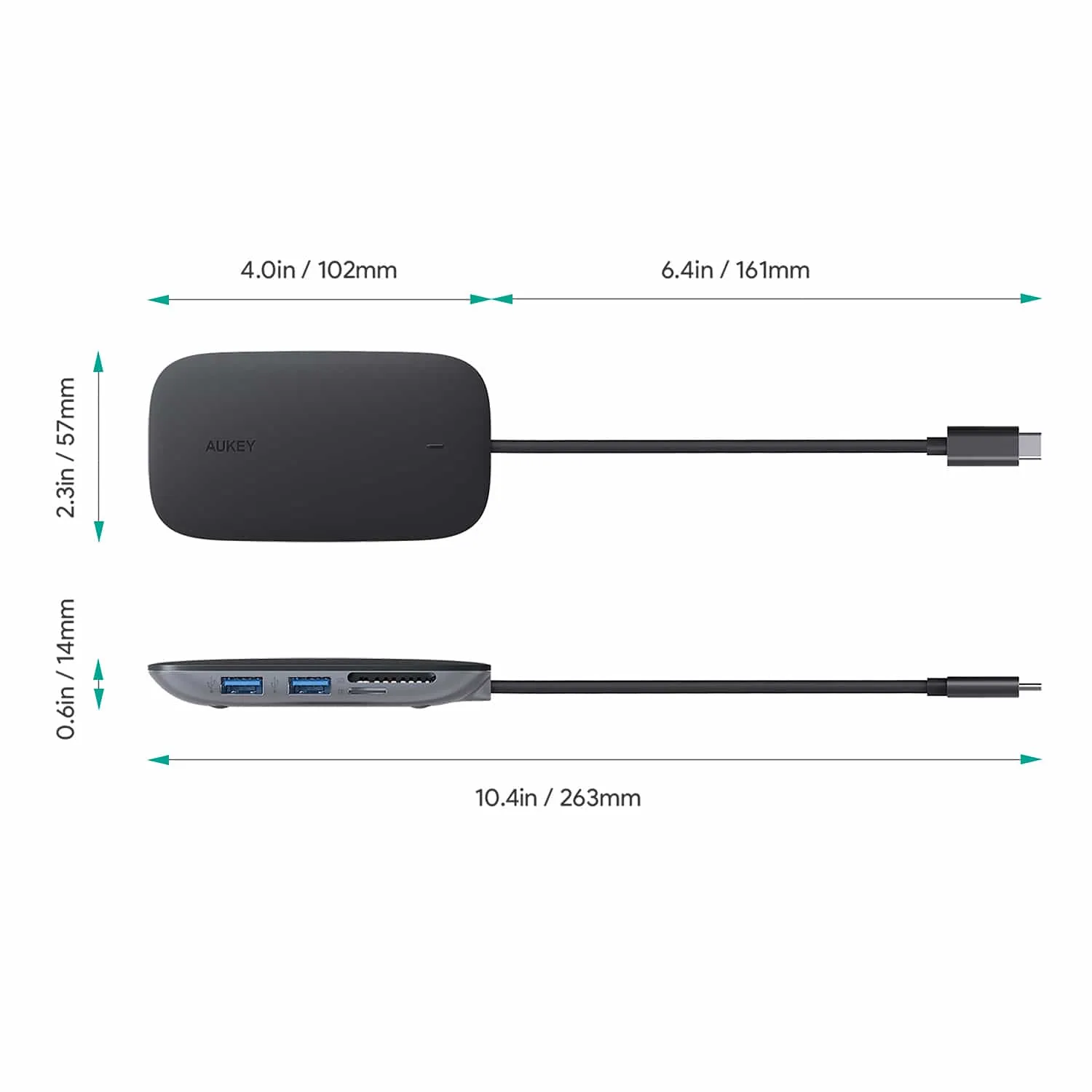 CB-C68 7 in 1 Type C PD Hub with 3 USB 3.0 Ports, SD/TF Reader, 4K USB C to HDMI & USB-C Power Delivery