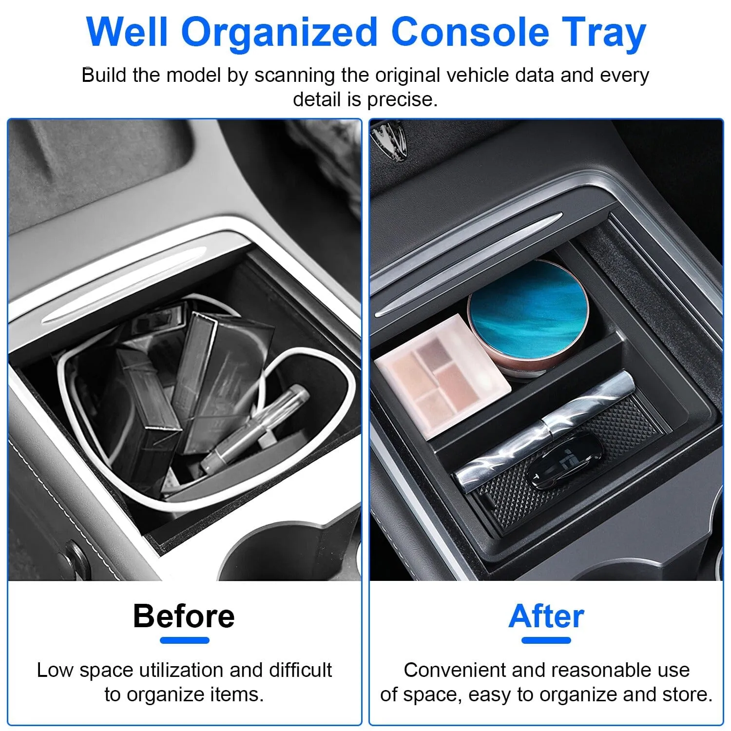 Center Console Organizer Tray