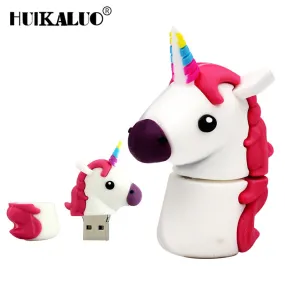 Colorful Unicorn Toy  USB flash Drive - 4 colors Cute Pony USB Flash Drive