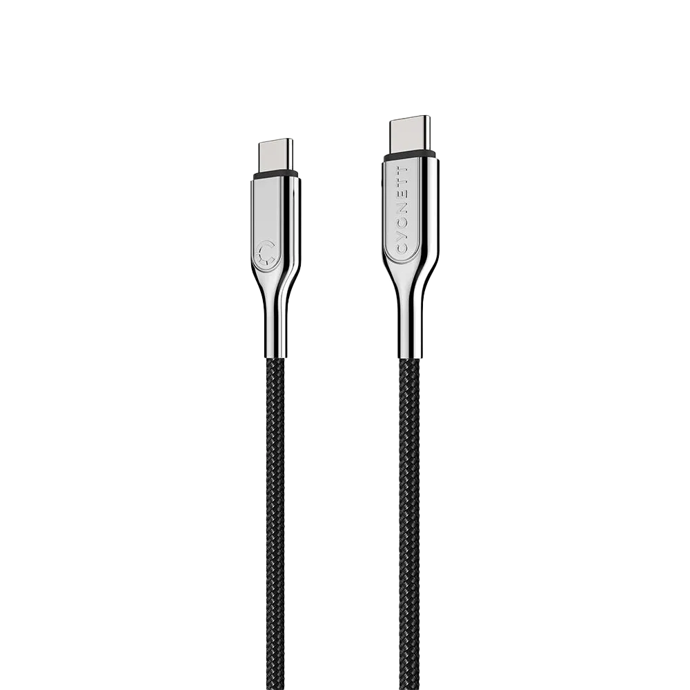 Cygnett Armoured USB-C to USB-C (USB 2.0) Cable - Black 1m