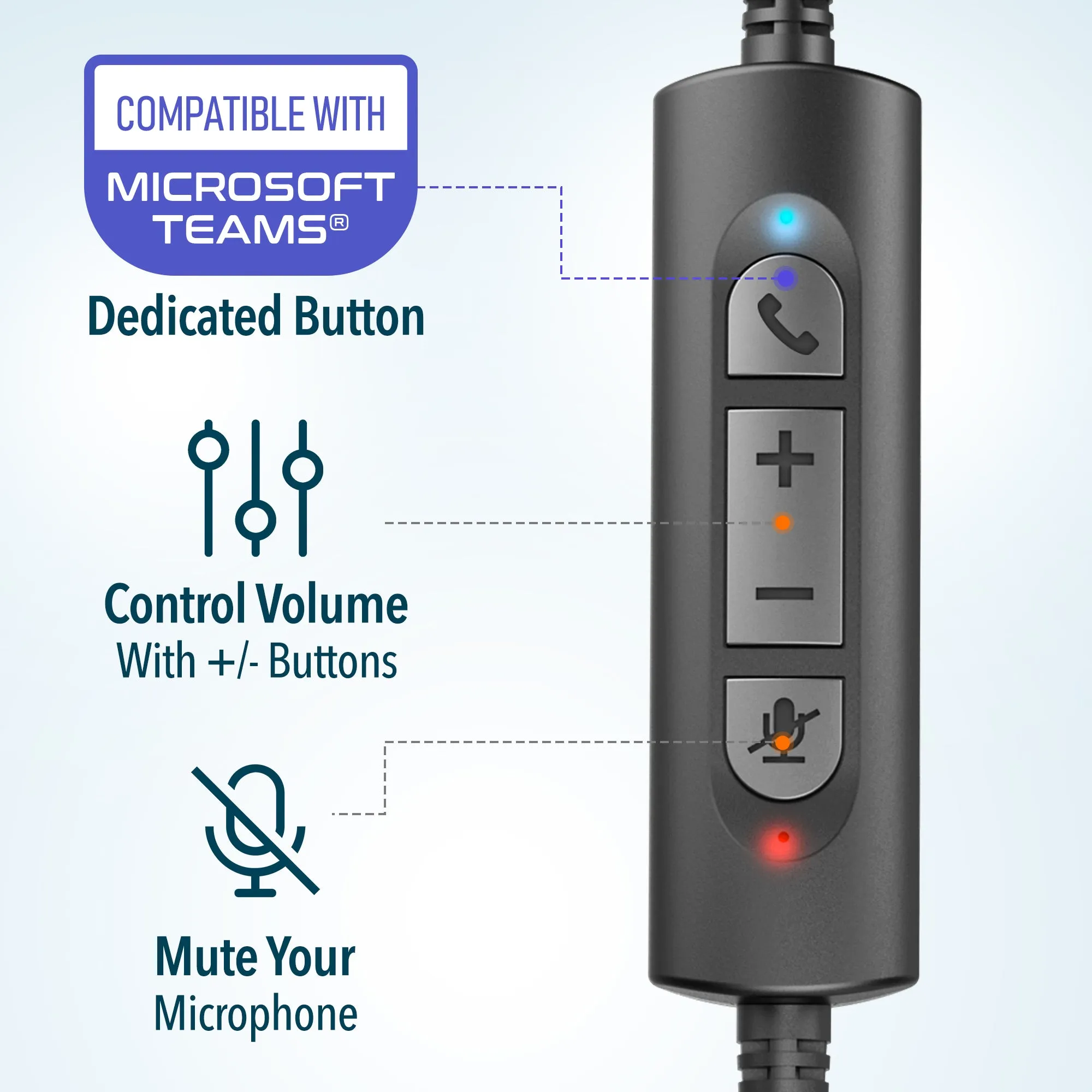 Delton 30Y USB-A Headset   USB-C Adapter