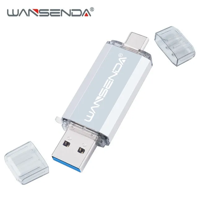 Hotsale WANSENDA OTG USB Flash Drive Type C Pen Drive 512GB 256GB 128GB 64GB 32GB 16GB USB Stick 3.0 Pendrive for Type-C Device