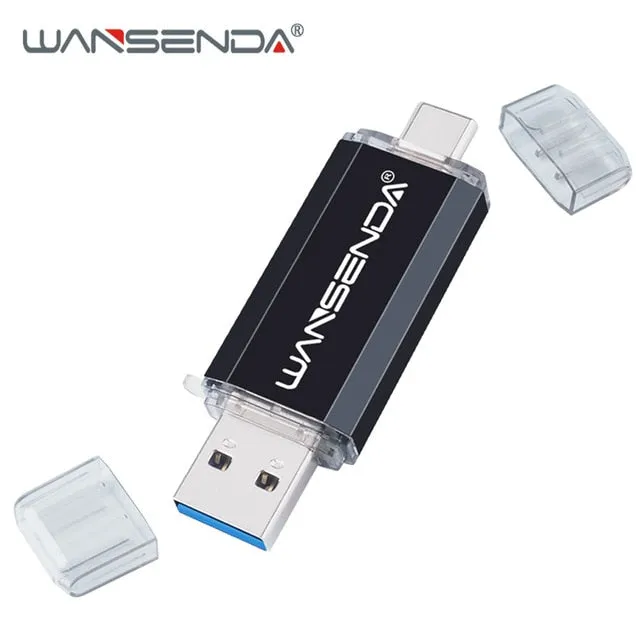 Hotsale WANSENDA OTG USB Flash Drive Type C Pen Drive 512GB 256GB 128GB 64GB 32GB 16GB USB Stick 3.0 Pendrive for Type-C Device