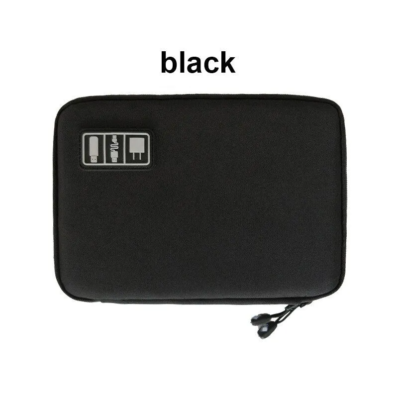 Hridz Digital Storage Bag USB Data Cable Organizer For Earphone Wire Bag Pen Power Bank Travel Kit