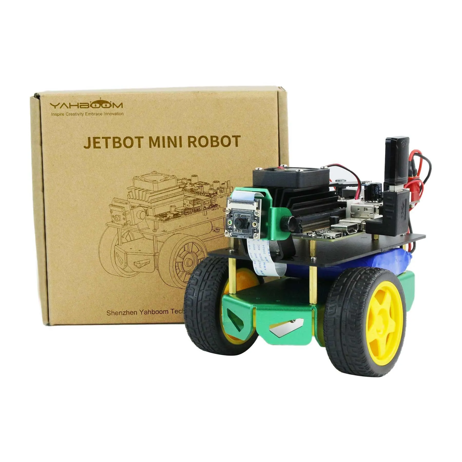 Jetbot mini AI Vision Robot Car ROS Starter Kit for NVIDIA Jetson Nano 2GB/4GB