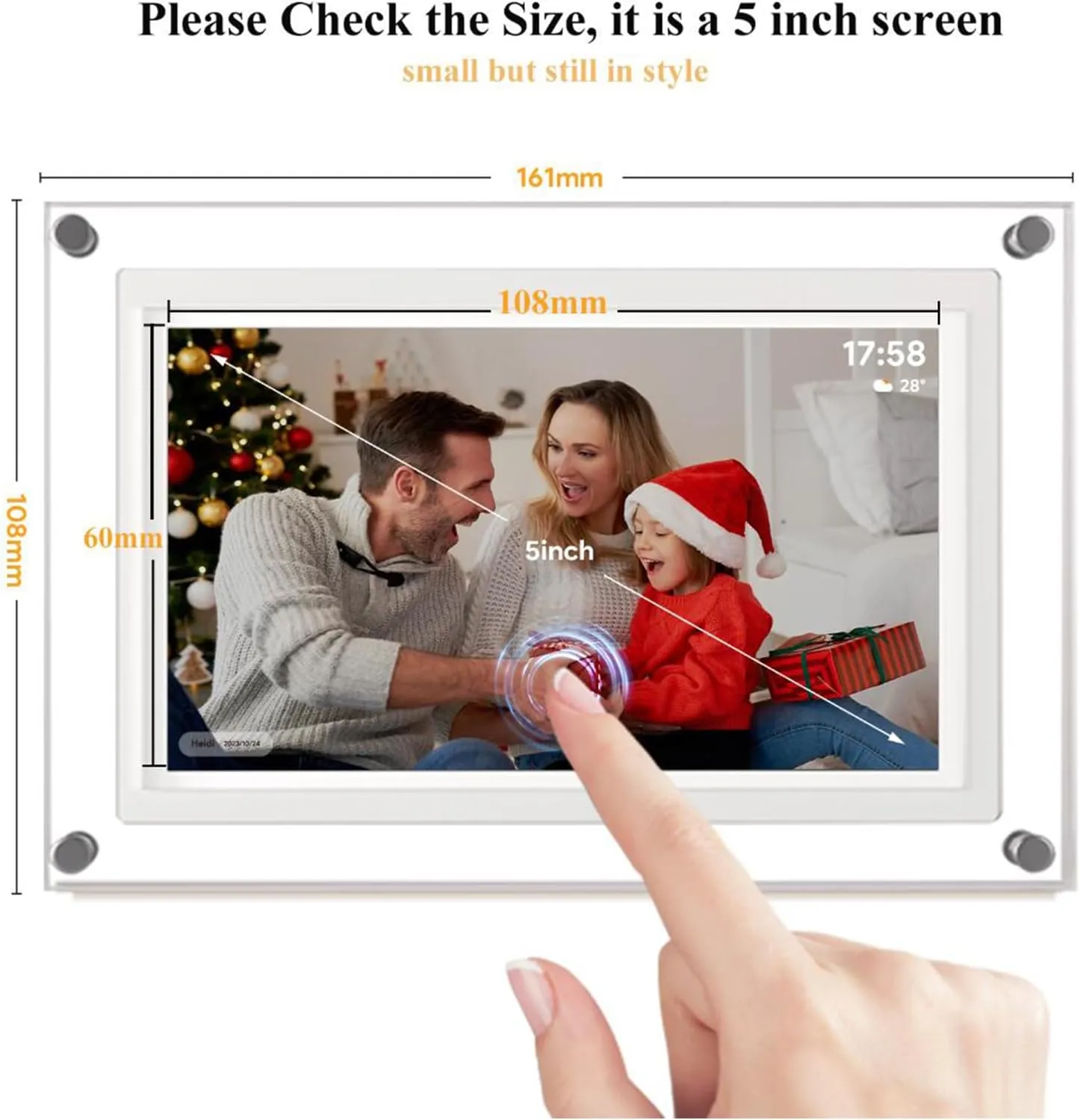 KEDEEK 5-Inch WiFi Digital Photo Frame