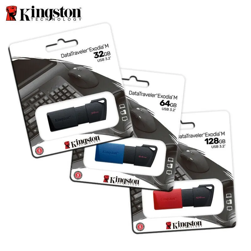 Kingston DataTraveler Exodia M USB 3.2 Flash Drive DTXM (32GB/64GB/128GB/256GB)