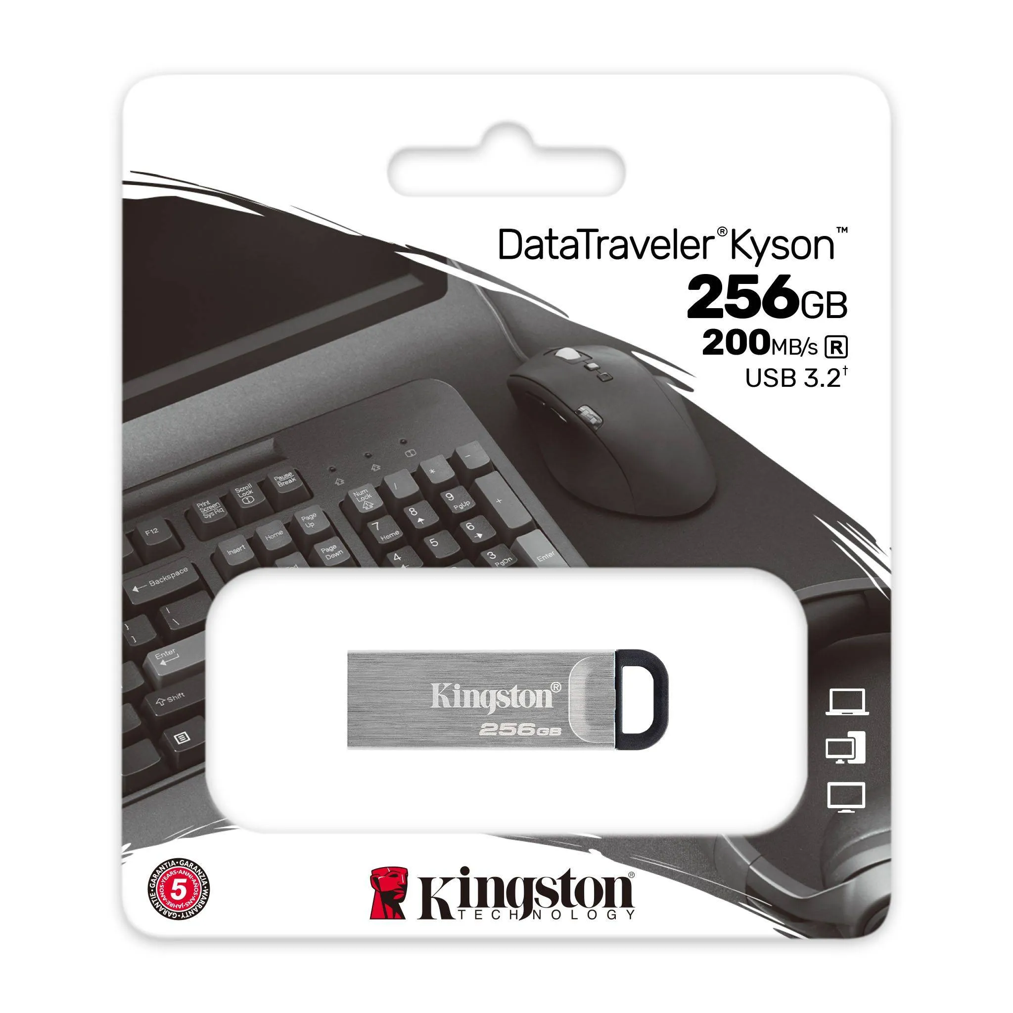 Kingston DataTraveler Kyson DTKN USB 3.2 Pendrive Flash Drive (32GB/64GB/128GB/256GB)