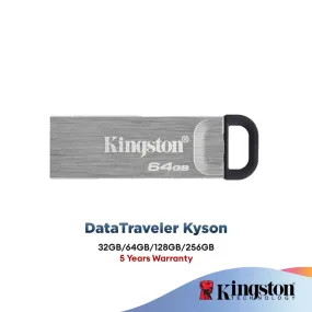 Kingston DataTraveler Kyson DTKN USB 3.2 Pendrive Flash Drive (32GB/64GB/128GB/256GB)