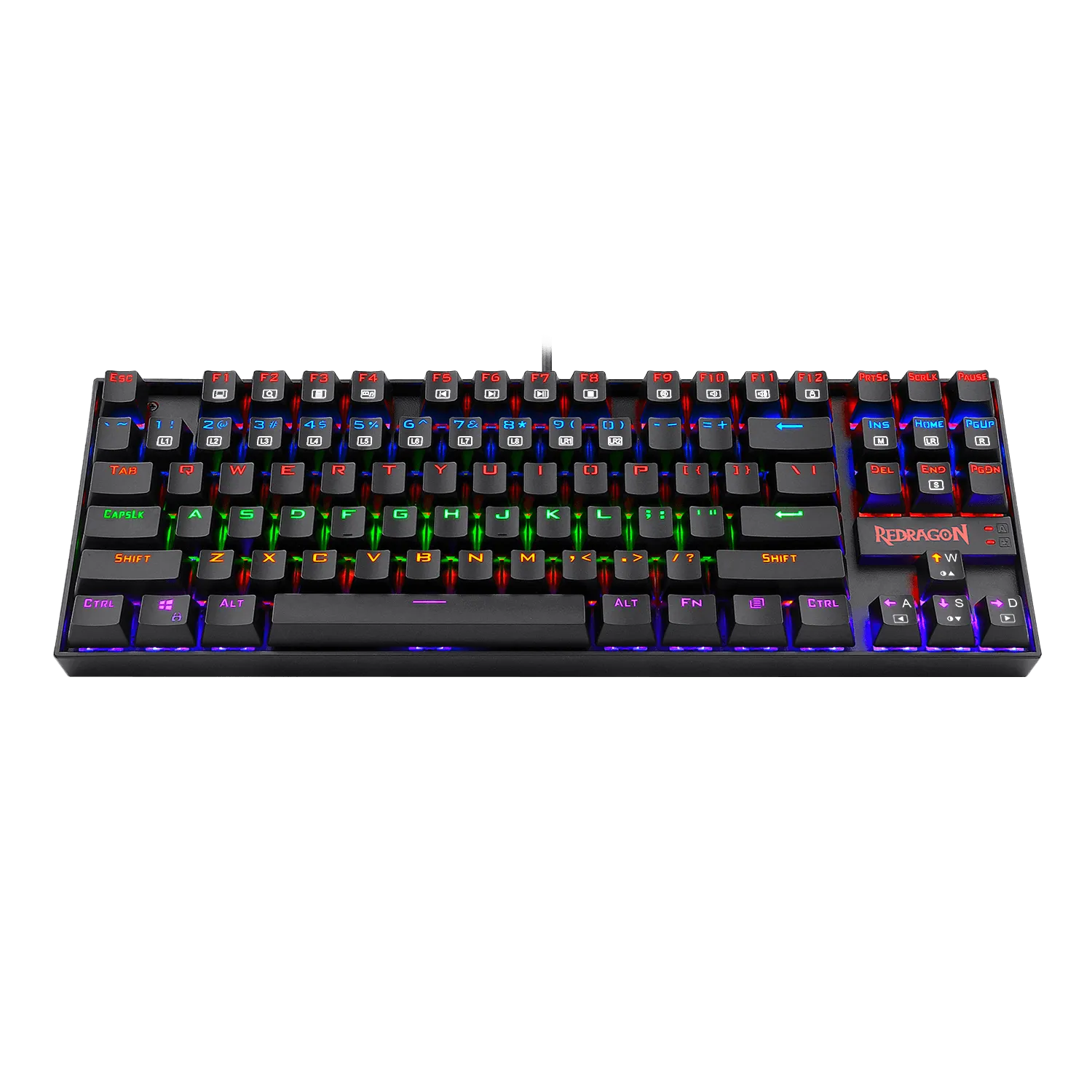 KUMARA K552 LED Rainbow Backlit Wired Keyboard