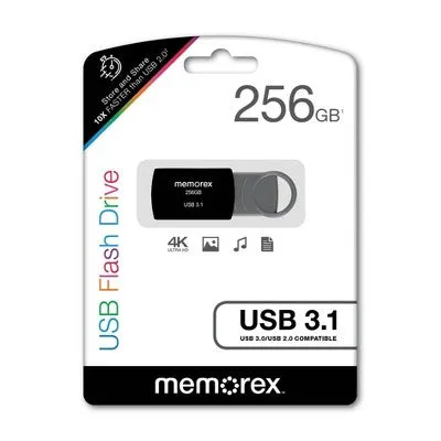 Memorex 256GB USB 3.1 � Black