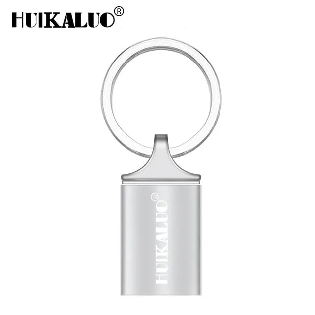 Metal Waterproof Pen Drive with Key Ring USB Stick Flash Drive