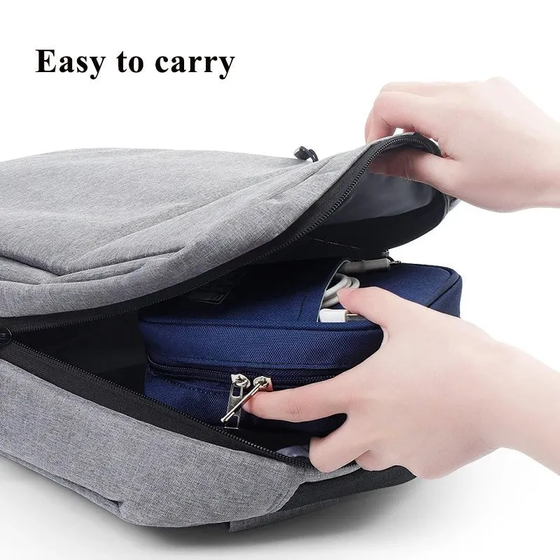 New Portable Data Cable Organizer Bag Water-proof USB Power Bank Earphone Storage Case Travel Digital Accessories Pouch