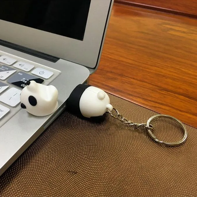 Panda Design 64GB USB Drive Keychain