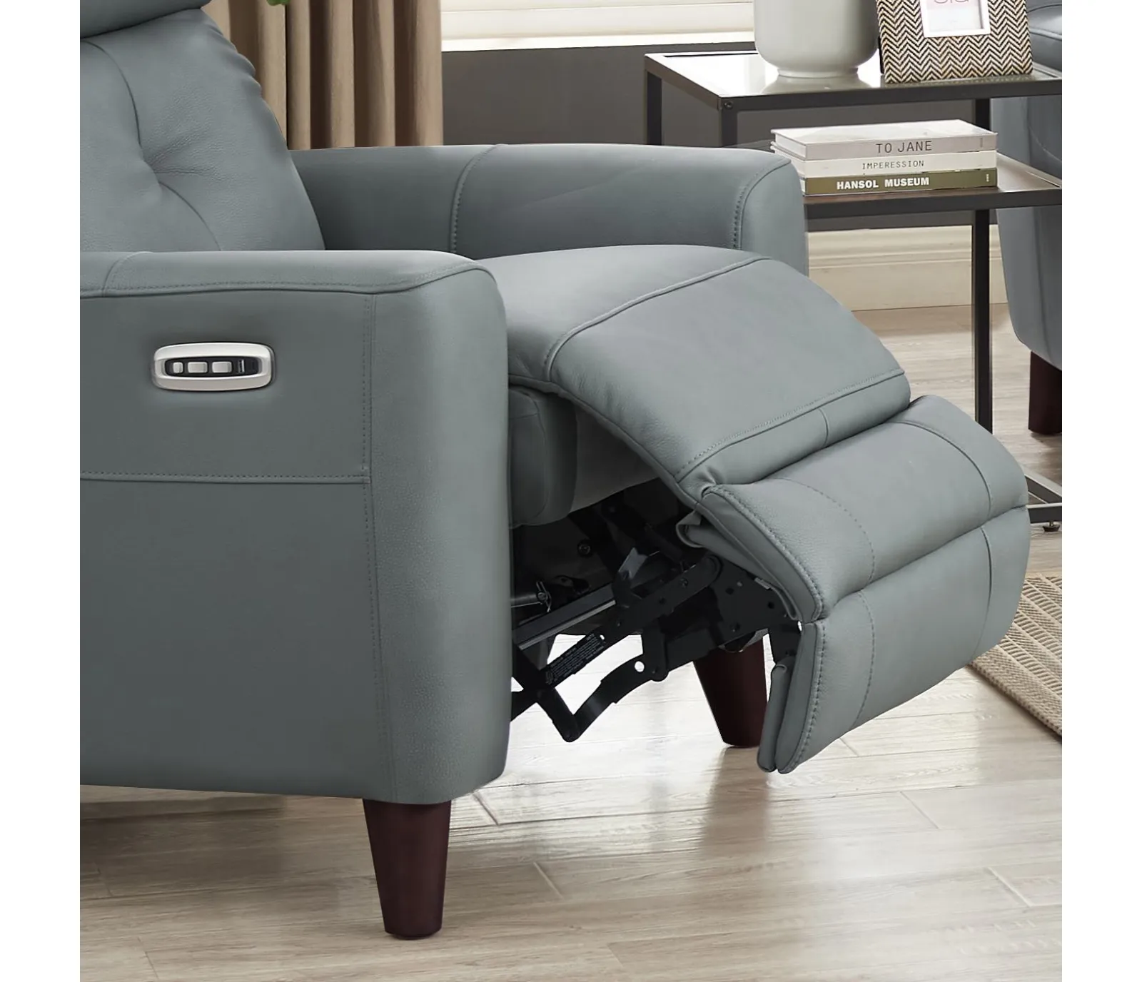 Ritchie Chair - Power Reclining w/ Power Headrest - Slate Leather