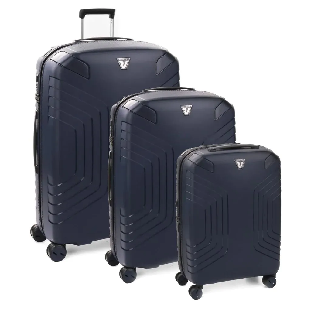 Roncato Ypsilon Hardsided Spinner Suitcase 3pc Set - Dark Blue