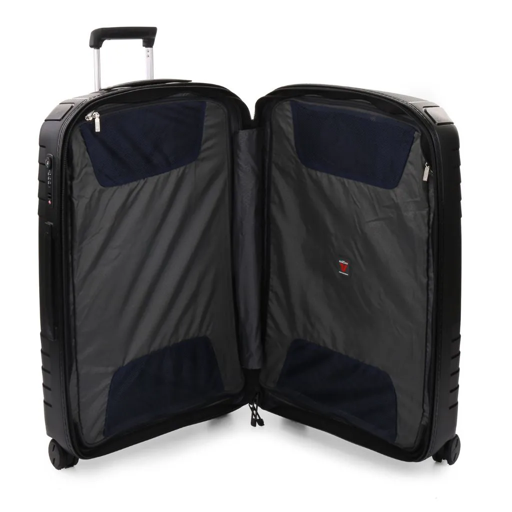 Roncato Ypsilon Hardsided Spinner Suitcase Duo Set - Black