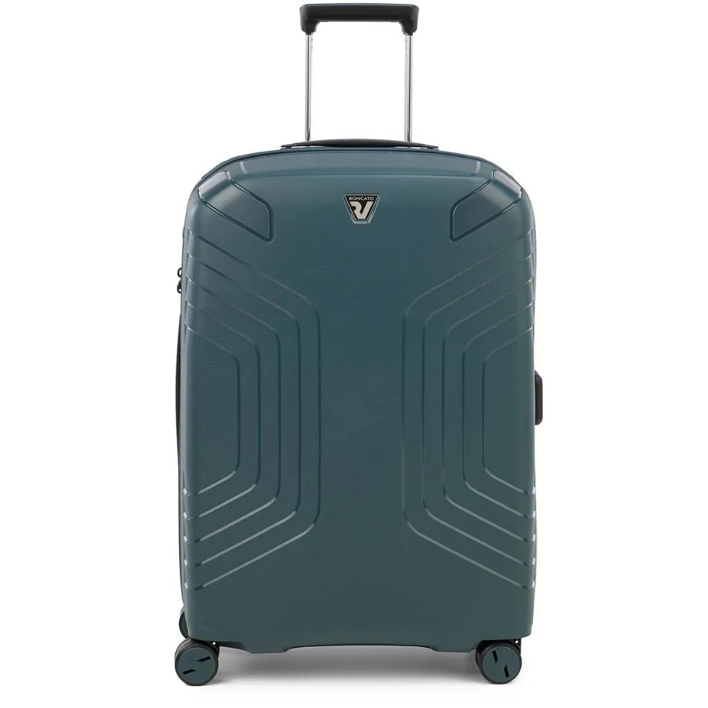 Roncato Ypsilon Medium 69cm Hardsided Exp Spinner Suitcase Green