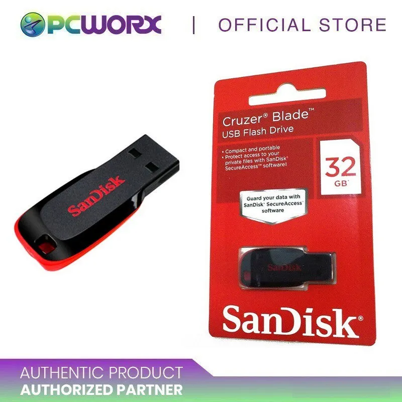 SanDisk 32gb/64gb Cruzer Blade USB Flash Drive (Sdcz50-032g-B35/  SDCZ50-064G-B35)