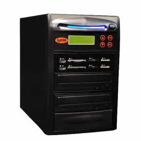 Systor 1:1 All-in-One Combo - Flash Media Card (USB/SD/CF/MS)   Single CD/DVD Duplicator - SYS-USBSDCF-01