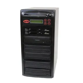 Systor Multi Media Center PLUS - Flash Memory Drive (USB/SD/CF/MS/MMC) to Disc Backup   1 to 4 SATA CD/DVD Duplicator - PMBC-P-04